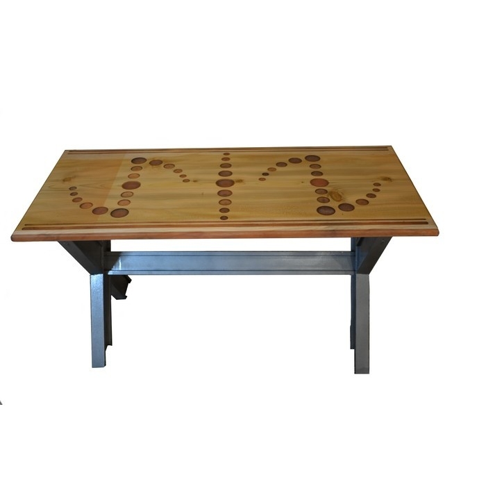 Table basse design carrée en résine époxy